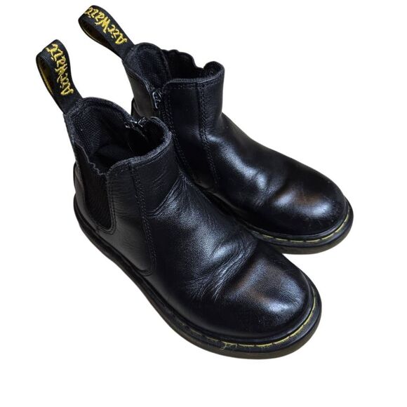 Dr. Martens Chelsea Boots Kids Size 12 Black Leather Unisex Youth - Picture 1 of 6
